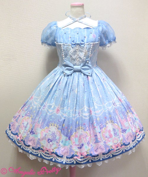 アンジェリックプリティ Marin Kingdom ワンピース ネイビー リボン Marine Kingdom OP by Angelic Pretty