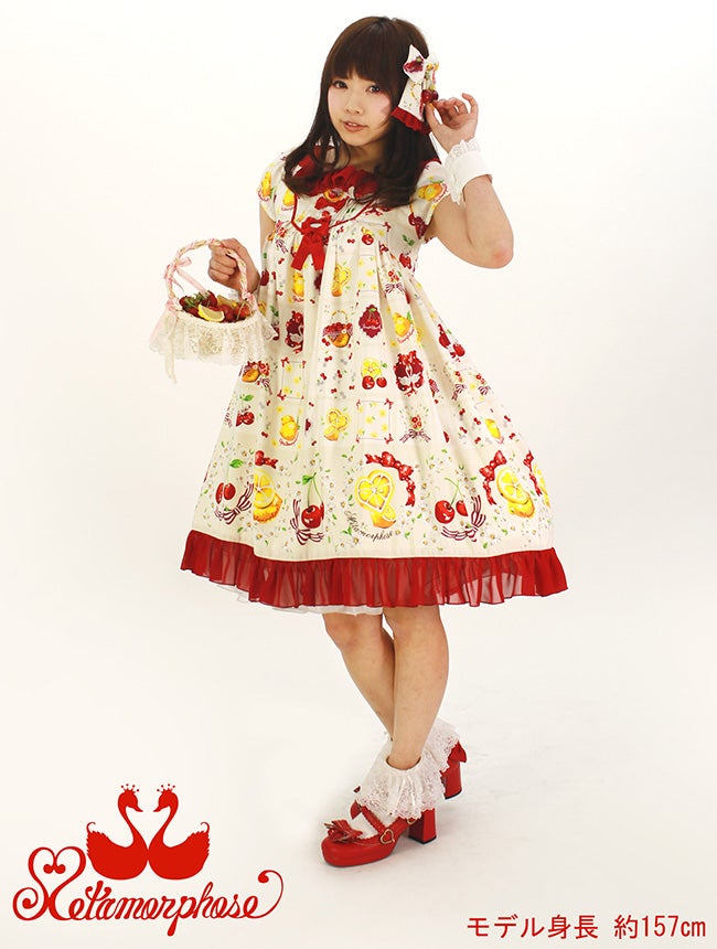 ワンピース morphose Juicy Basket Juicy Basket Short Sleeve OP by Metamorphose Temps de Fille