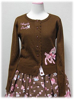 Milky-chan the Fawn Knit Cardigan by Angelic Pretty