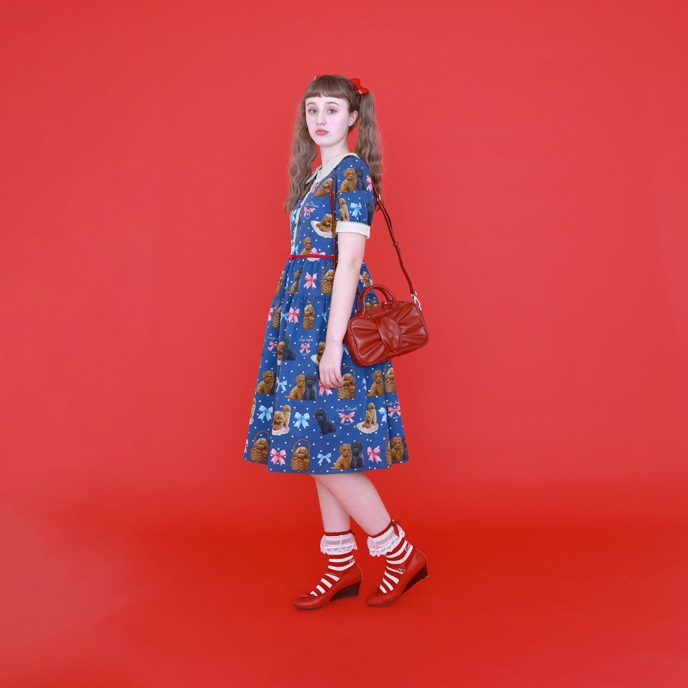 エルフ・モール◇Emily Temple cute 水玉リボン王冠スワン LEMON Swan