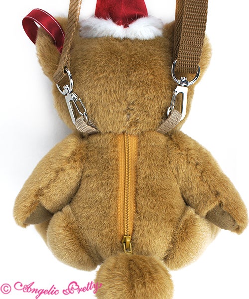 Holiday Bear Plush Pouch by Angelic Pretty