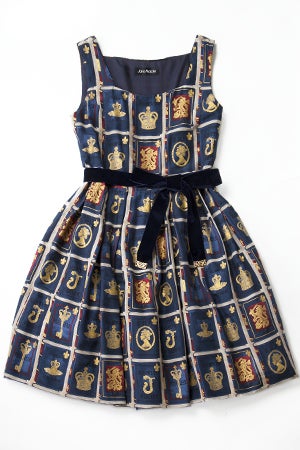 Royal Library Square Neck JSK by Jane Marple