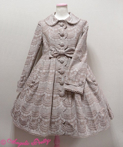 Whip Jacquard Trench Coat by Angelic Pretty