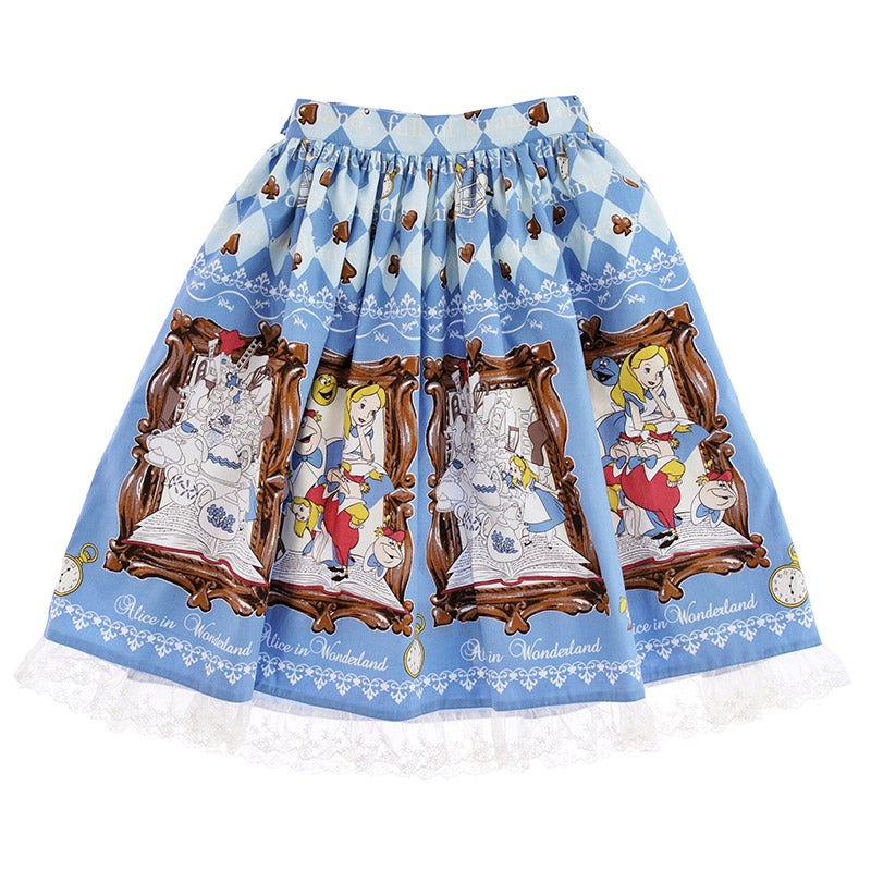 BTSSB x Disney Alice in Wonderland IN WONDERLAND Skirt by Baby
