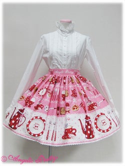 French Cafe♡Apron SK Set French Cafe Apron-Style Skirt by Angelic Pretty