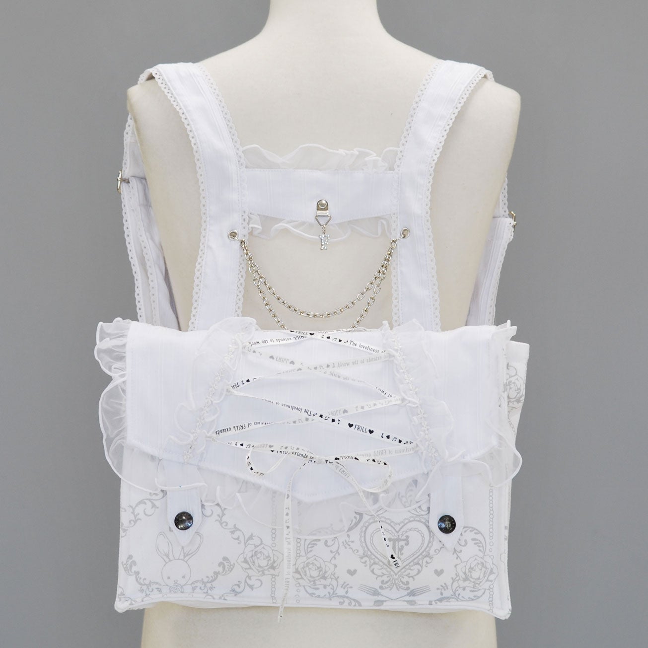 FRILL Lace-up Ribbon Rucksack (2011) by h.NAOTO