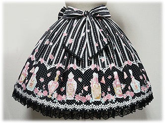Rose Toilette Skirt by Angelic Pretty