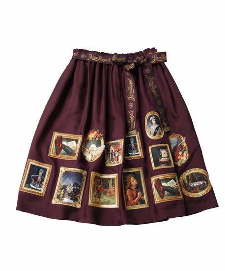 Anniversary Museum Decoupage Skirt by Jane Marple