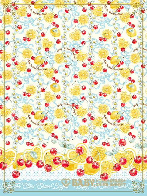 BABY Cheerful Lemon柄JSK Cheerful Lemon JSK II by Baby, the Stars Shine Bright