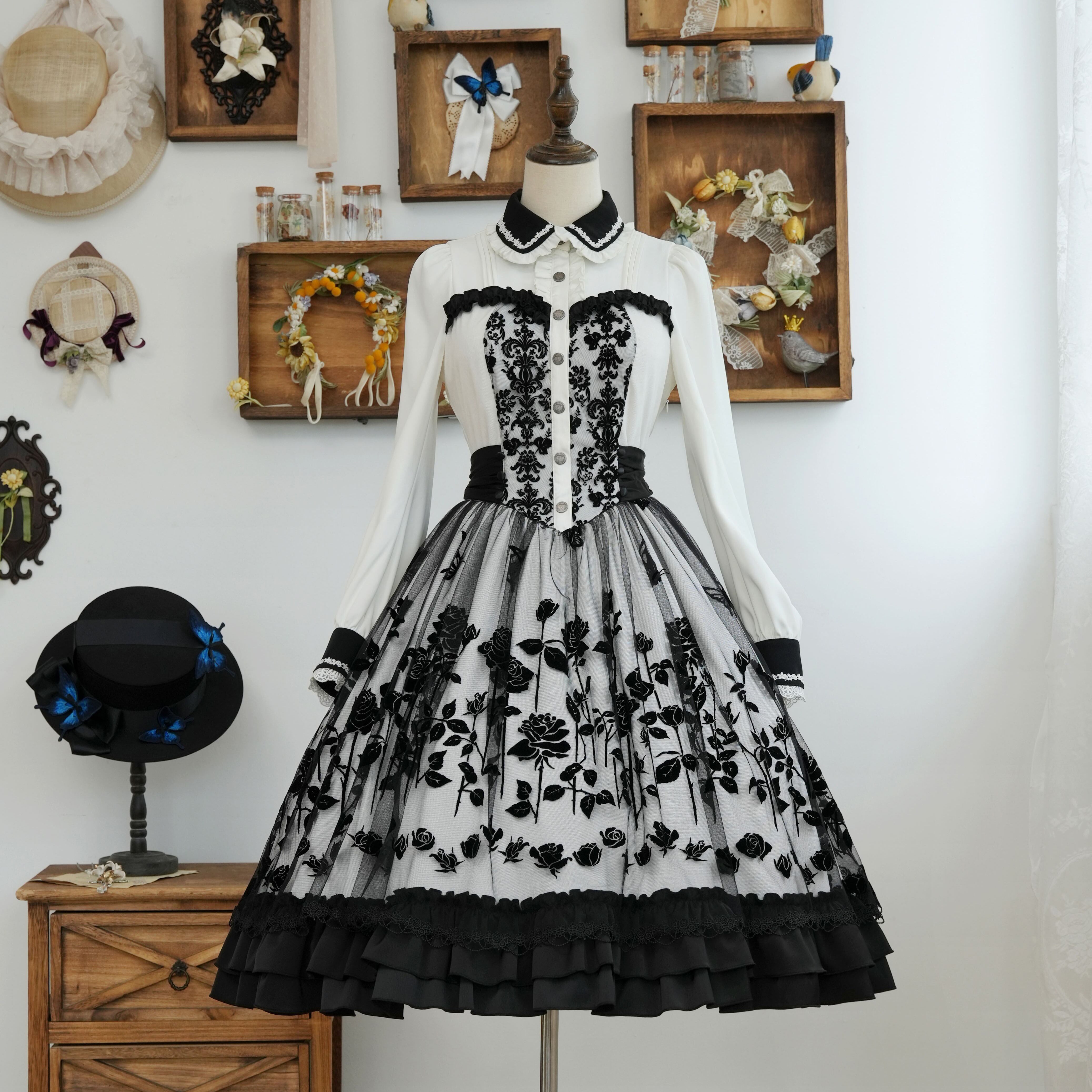 Hoshibako Works ~ Rosengarten Lace Overlay Bustier OP by Chinese