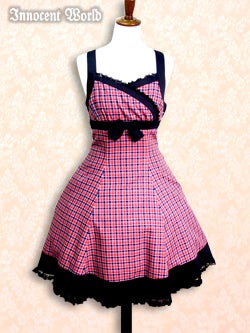Hemming Check JSK by Innocent World