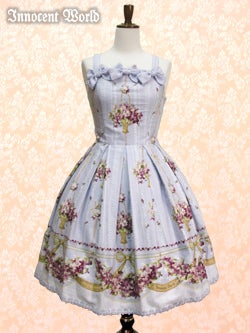 Violets Inside Mansions Triple Ribbon JSK by Innocent World