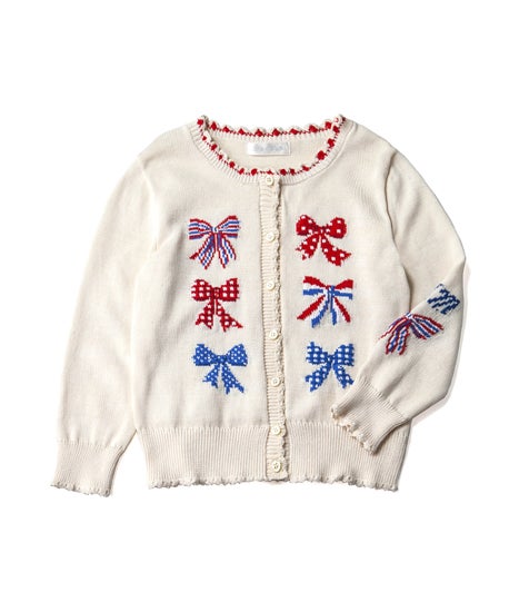 Ribbon Motif Weave Cardigan by Jane Marple