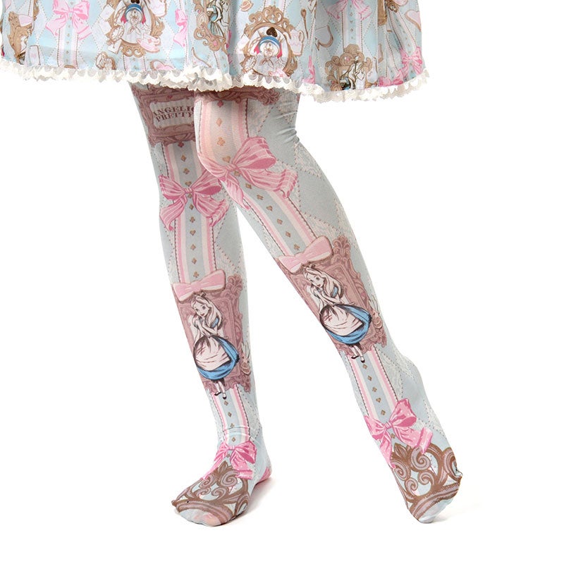 Disney x Angelic Pretty Upside Down Story Alice Tights by Angelic