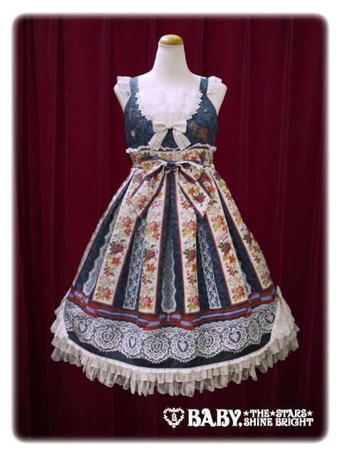 【美品】 BABY グラスグリーンのPastoral～羊飼いの恋歌～柄SK Pastoral in the Grass Green ~Poem of the Shepherd~ Františka JSK
