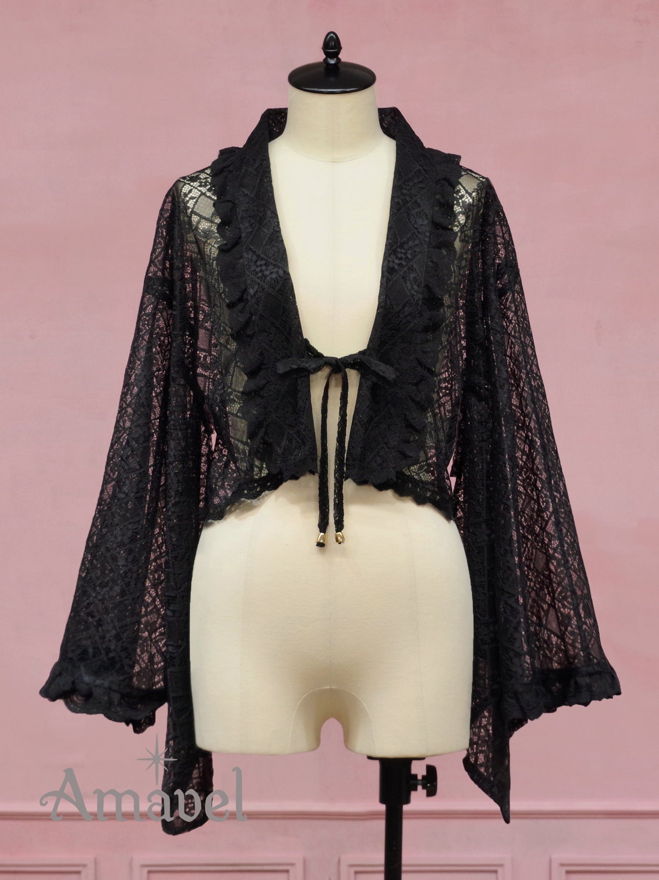 Amavel ~ Spring Visit to the Shiba Inu Shrine Lace Haori by Offbrand