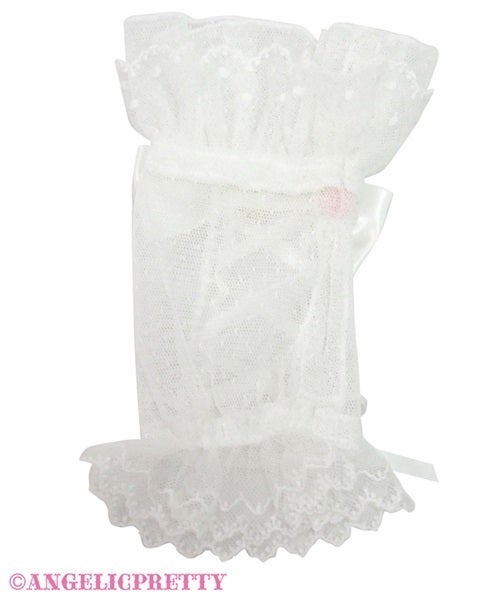 angelic pretty お袖とめ レースアップDollアームウォーマー Lace up Doll Arm Warmers (2024) by Angelic Pretty