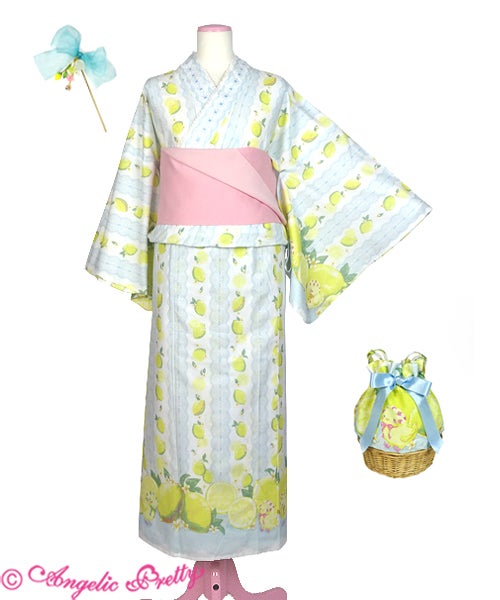 Fruity Lemon Yukata Set by Angelic Pretty