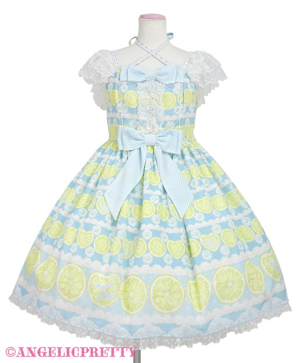 Lemonade Float Shoulder Lace JSK by Angelic Pretty
