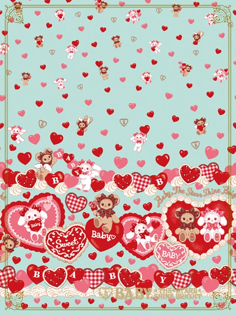 Kumya's Sweet Baby Love Heart JSK II & Head Bow Set by Baby, the