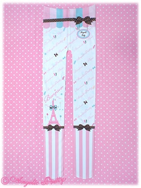 Angelic Pretty Promenade de Paris タイツ レア Promenade de Paris Tights by Angelic Pretty