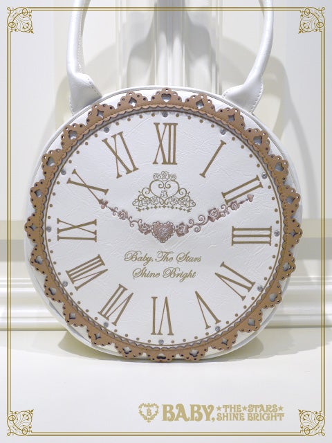 BABY,THE アリスの大きな時計バッグ 白 Alice's Big Clock Bag (2018) by Baby, the Stars Shine Bright