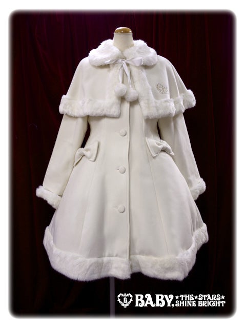 Embroidered Milky Coat by Baby, the Stars Shine Bright