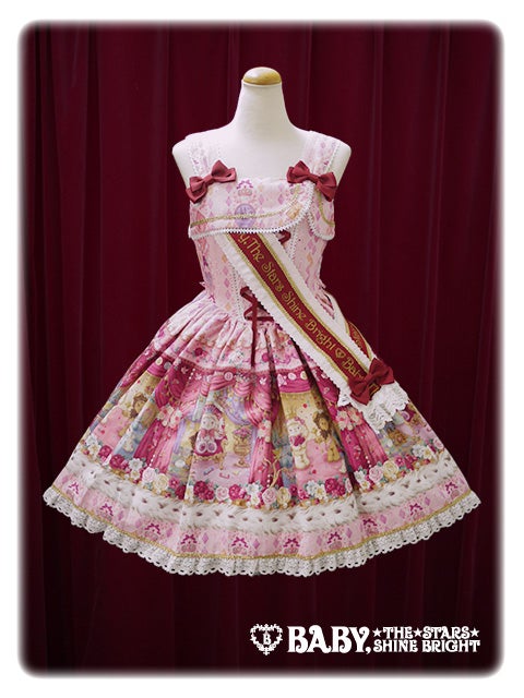. Crown Label スイーツ柄 JSK カチューシャ Sweet Kumya's Fun Fun School Coronation JSK I by Baby, the Stars