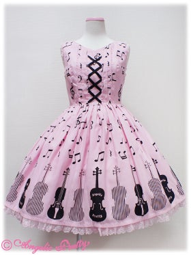 スカート Angelic Pretty noble melodia JSK Classic Melody Round Collar JSK by Angelic Pretty