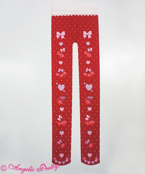 Wrapping Cherry Tights by Angelic Pretty