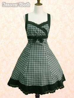 Hemming Check JSK by Innocent World