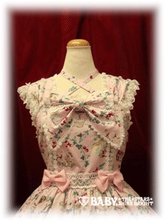 Blooming Snow White Print Ribbon JSK by Baby, the Stars Shine Bright