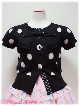 Polka Dot Knit Cardigan by Angelic Pretty