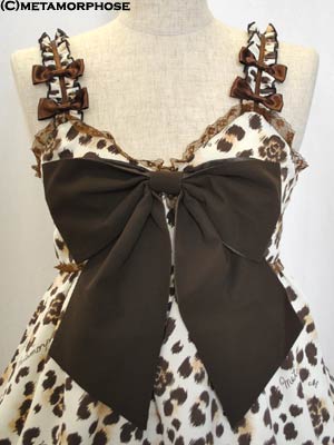 Rose Leopard High Waist JSK by Metamorphose Temps de Fille