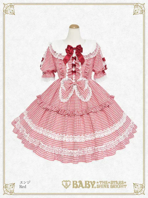 Fluffy Gingham Heart OP by Baby, the Stars Shine Bright