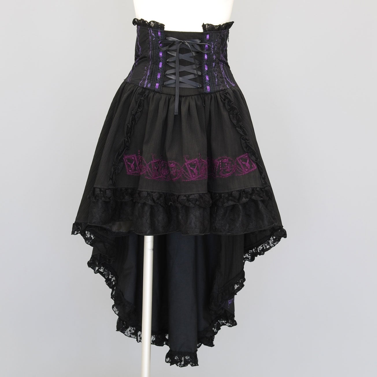 FRILL High Waist Bustle Skirt by h.NAOTO