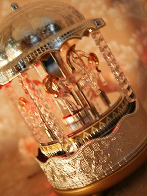 Merry-go-round Music Box (Silver) by Victorian Maiden