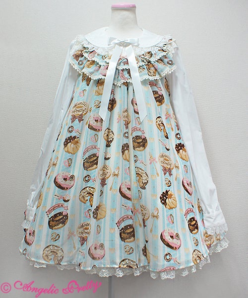 Melty Creamドーナツラウンドジャンバースカート ミント Melty Cream