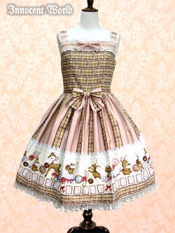 Innocent World アイシングクッキーエプロンスカート Icing Cookie Ribbon JSK by Innocent World