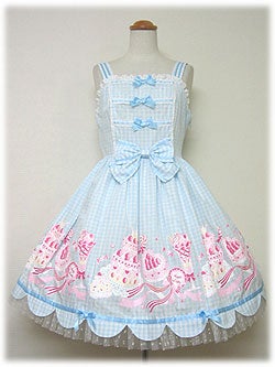 Pastel a la Mode JSK (Gingham) by Angelic Pretty