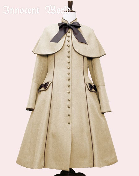 Coat with Standing Collar Cape by Innocent World