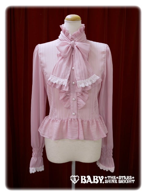 Stripe Chiffon Blouse with Tie (2017) by Baby, the Stars Shine Bright