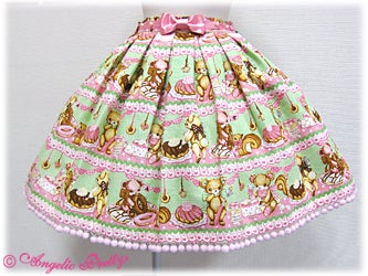 Little Bear's Cafe Skirt by Angelic Pretty