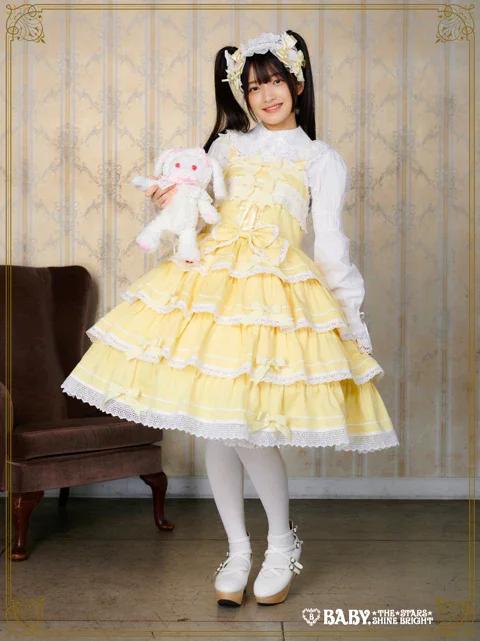 新品 MILK ホイップベリーJSKホワイト Milky Lace Up JSK by Baby, the Stars Shine Bright