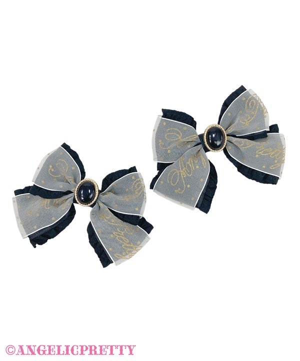 Princess Logo Ribbon Clip Set by Angelic Pretty