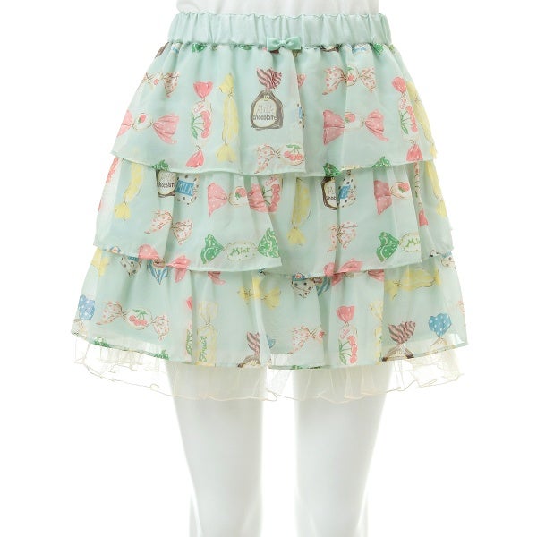 Candy Print Skirt by Emily Temple Cute