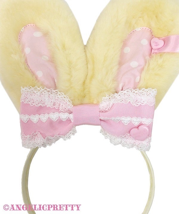 Heart Lyrical Bunny Headband by Angelic Pretty