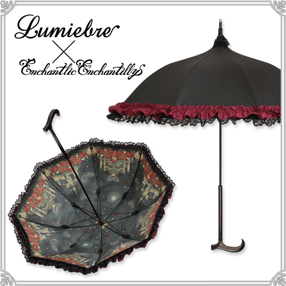 Lumiebre × Enchantlic Enchantilly 傘 Lumiebre x Enchantlic Enchantilly Rose Castle Pagoda Umbrella by