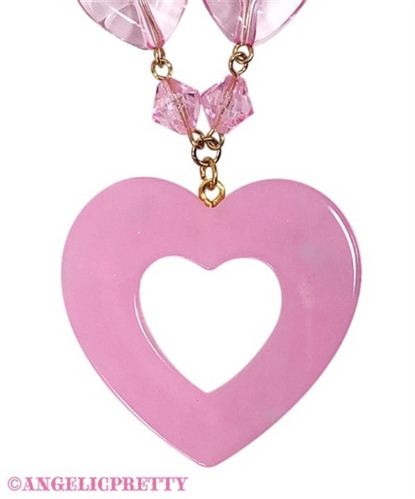 Decoration Heart Necklace by Angelic Pretty