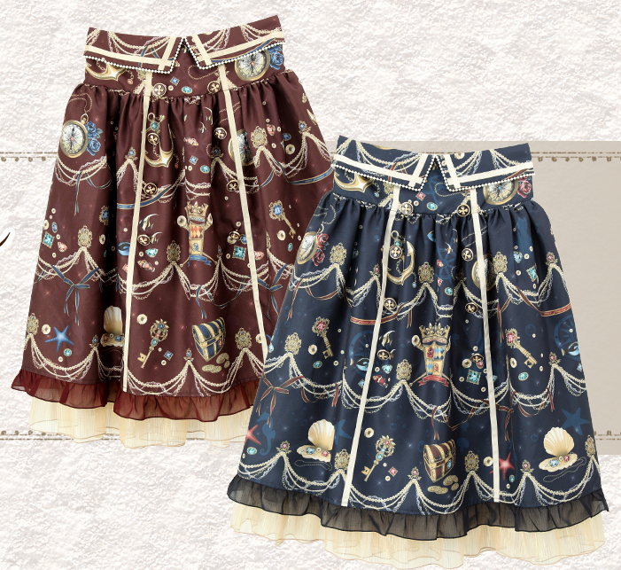 Kawaii - Classic Ocean Skirt by Axes Femme